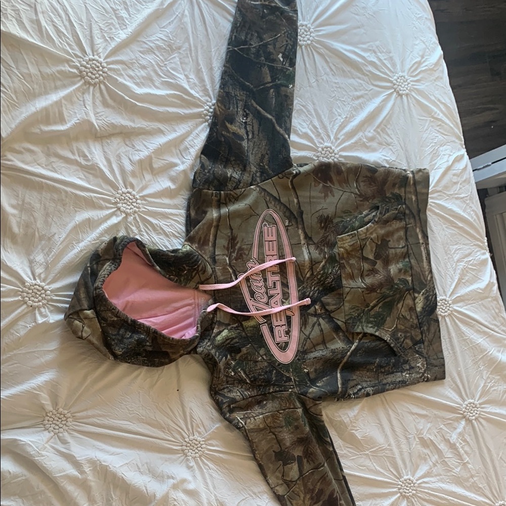 Realtree Camo Hoodie with Pink Details